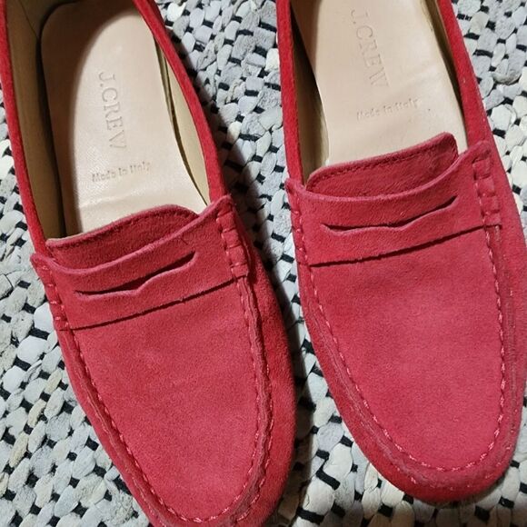 J. Crew 'James' Suede Loafers - Soft Fuchsia - Picture 6 of 14